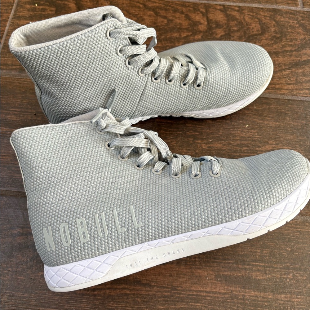 NOBULL Light Gray Textured High-Tops